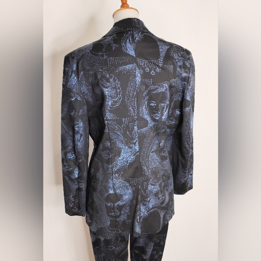 PAOLO SANTINI COTTON BLEND PANTSUIT - Picture 8 of 13